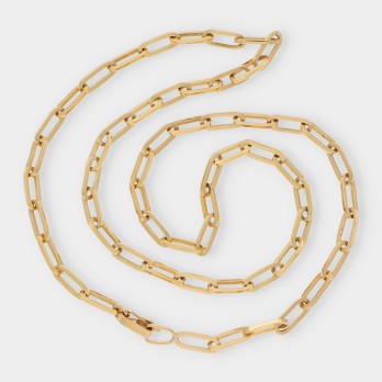 Cadena forzada eslabones largos en oro 18kt 2