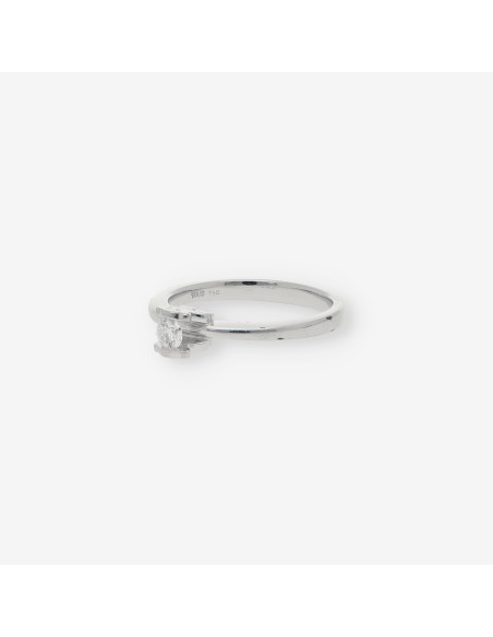 Anillo Tous en oro blanco 18kt con brillante