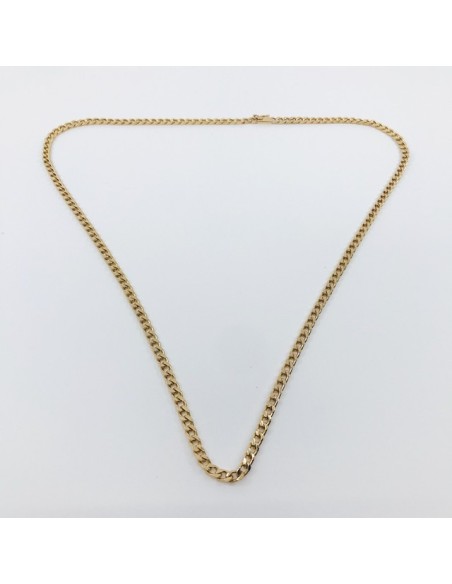 Cadena barbada en oro 18kt