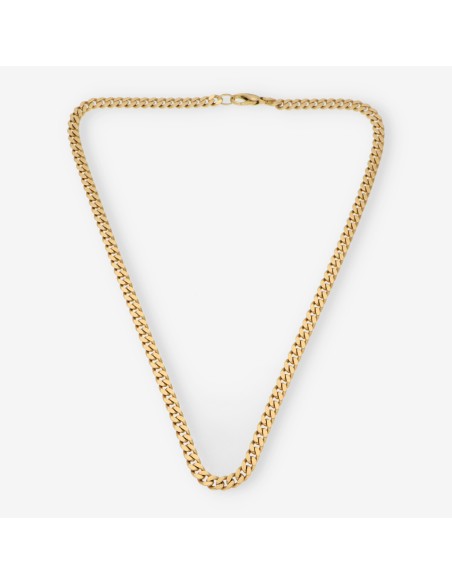 Cadena barbada en oro 18kt