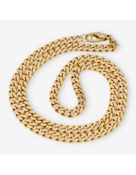 Cadena barbada en oro 18kt