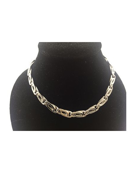 Cadena de oro blanco