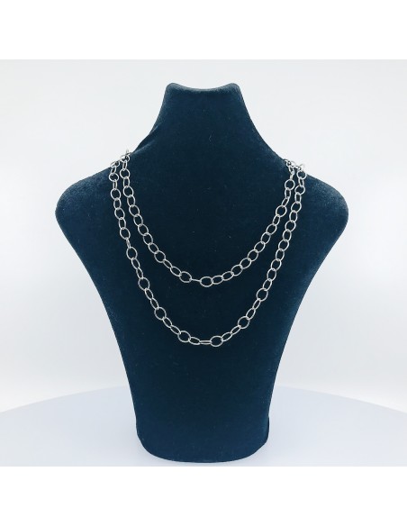 Cadena Tous en plata.