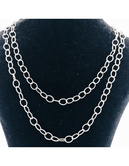 Cadena Tous en plata.