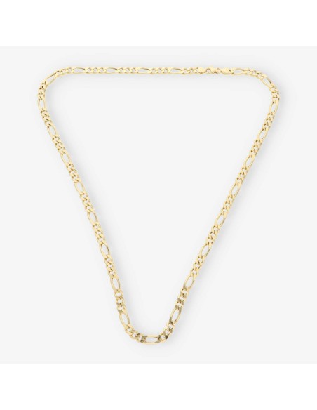 Cadena barbada 3x1 en oro 18kt 60cm NUEVO