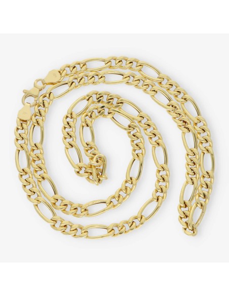 Cadena barbada 3x1 en oro 18kt 60cm NUEVO