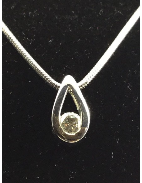 Colgante en oro y brillante