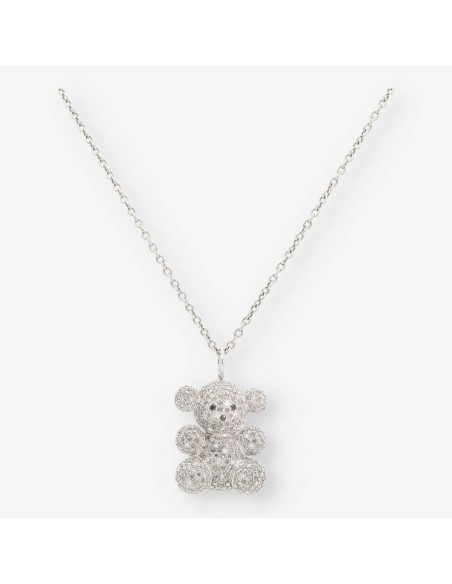 Collar tous en oro blanco 18kt y Brillantes