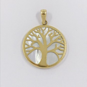 Colgante Ã¡rbol de la vida en oro 18kt 2