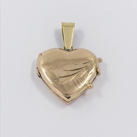 Colgante corazÃ³n en oro 18kt.