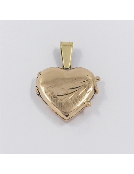 Colgante corazÃ³n en oro 18kt.