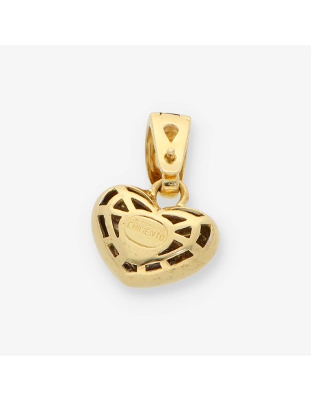 Colgante Chimento corazÃ³n en oro blanco 18kt con brillantes.