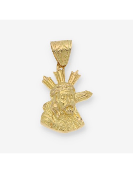Colgante cristo con la cruz en oro 18kt
