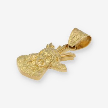 Colgante cristo con la cruz en oro 18kt 2