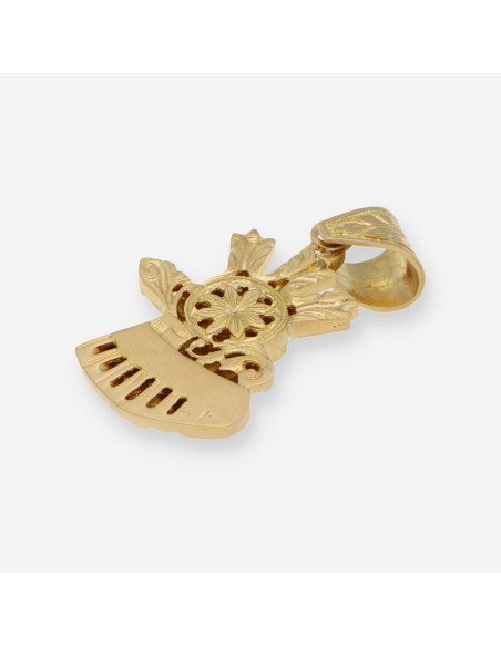 Colgante cristo con la cruz en oro 18kt