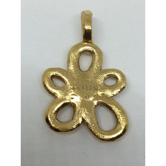 Flor para colgante en oro Tous