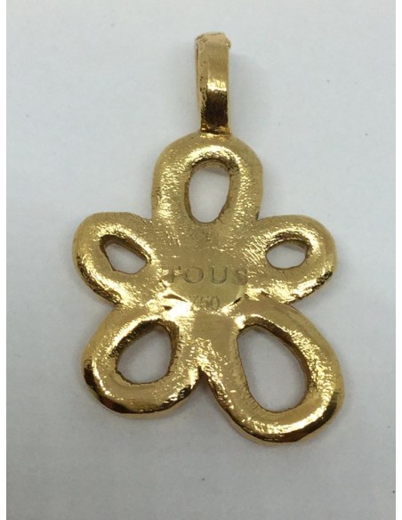 Flor para colgante en oro Tous