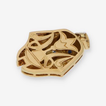 Colgante FaraÃ³n en oro 18kt 2