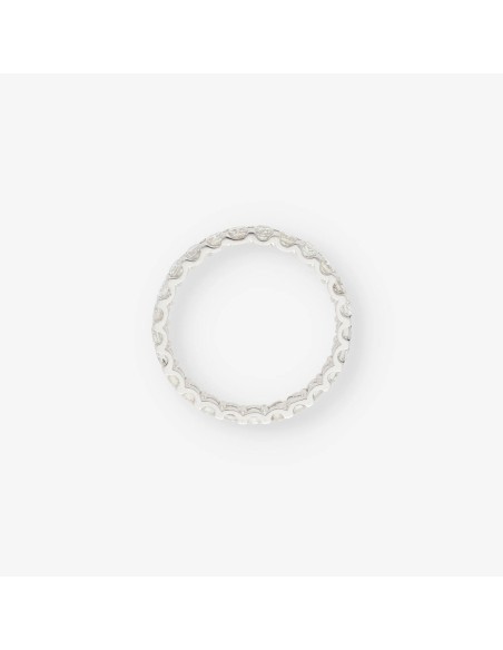 Anillo en oro blanco 18kt con brillantes
