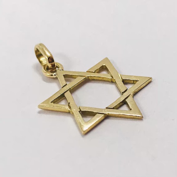 Colgante estrella de David oro 18kt