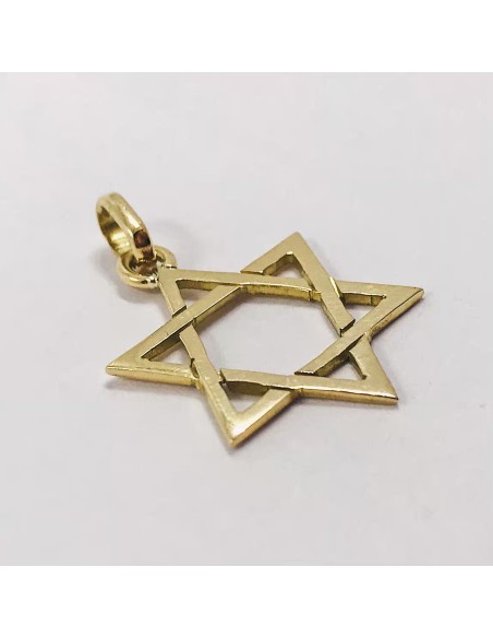 Colgante estrella de David oro 18kt
