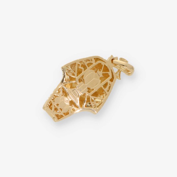 Colgante FaraÃ³n en oro 18kt con esmeralda