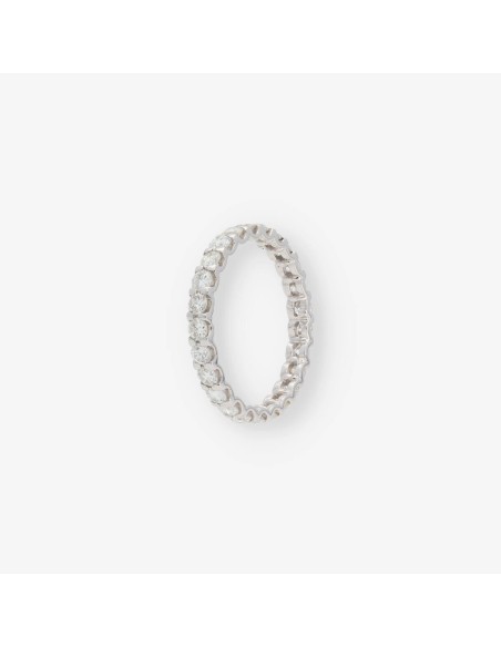Anillo en oro blanco 18kt con brillantes
