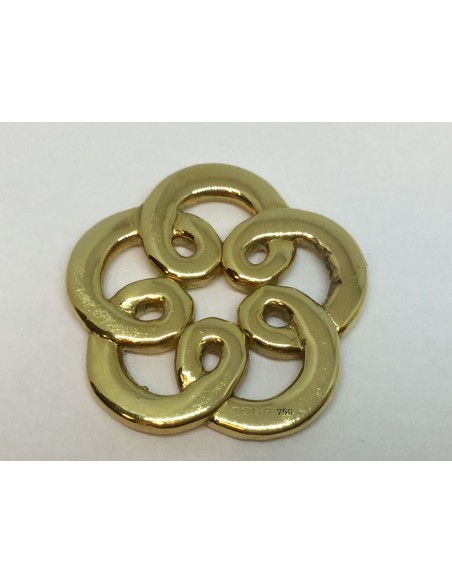 Figura flor en oro amarillo para colgante Tous