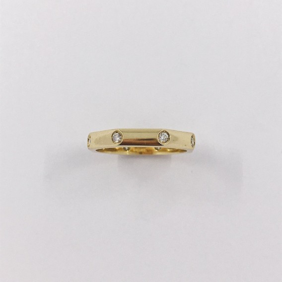 Alianza Bulgari en oro 18kt y brillantes