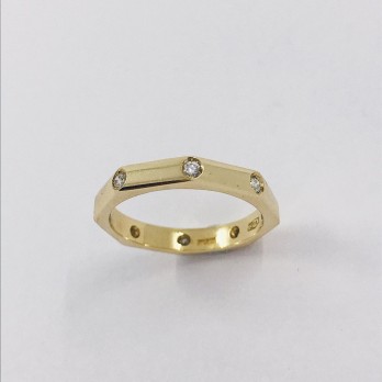 Alianza Bulgari en oro 18kt y brillantes 2