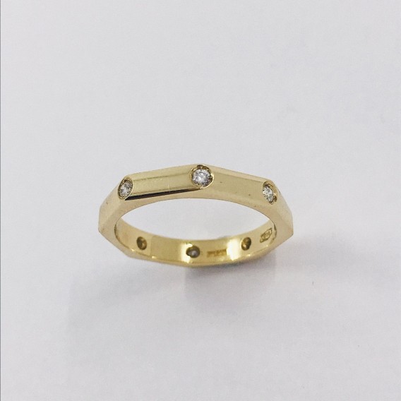 Alianza Bulgari en oro 18kt y brillantes