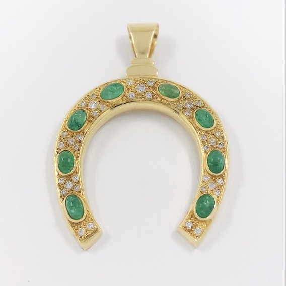 Colgante herradura en oro 18kt