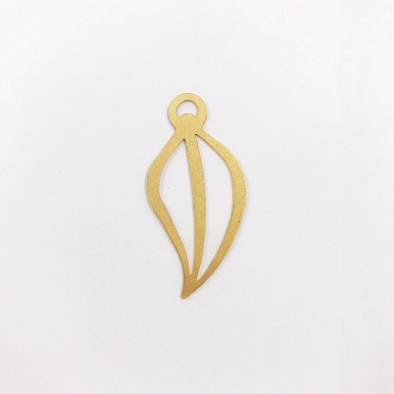 Colgante hoja TOUS pequeÃ±o en oro 18kt