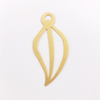 Colgante hoja TOUS pequeÃ±o en oro 18kt 2