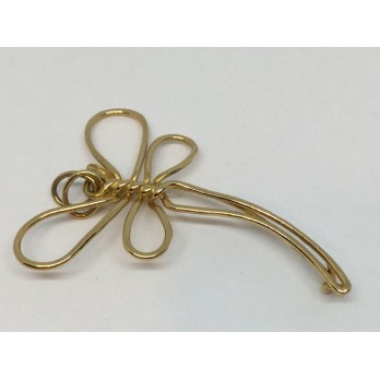 Aguja Tous de oro en forma de libÃ©lula