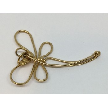 Aguja Tous de oro en forma de libÃ©lula 2