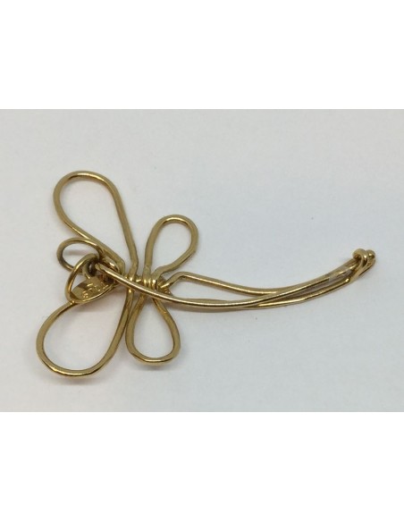 Aguja Tous de oro en forma de libÃ©lula