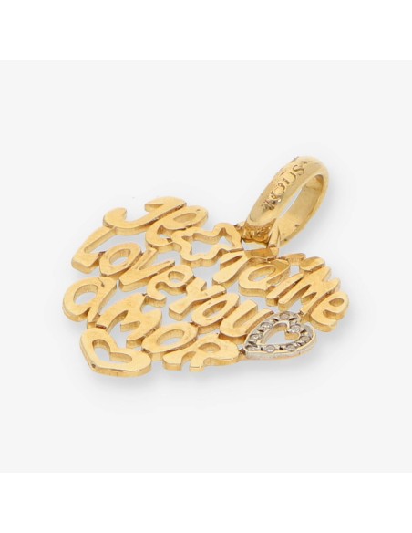 Colgante corazÃ³n Tous en oro 18kt.