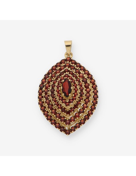 Colgante oro y granates