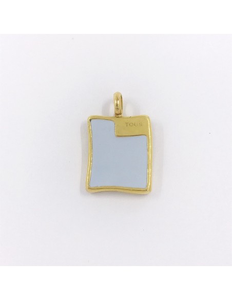 Colgante TOUS con esmalte y niÃ±o en oro 18kt