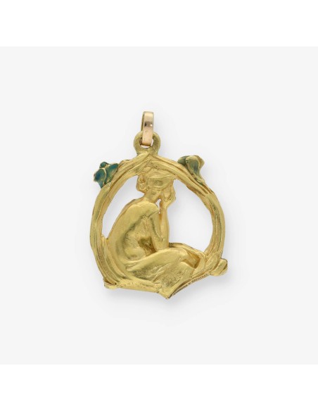 Colgante Masriera y Carrera en oro 18kt