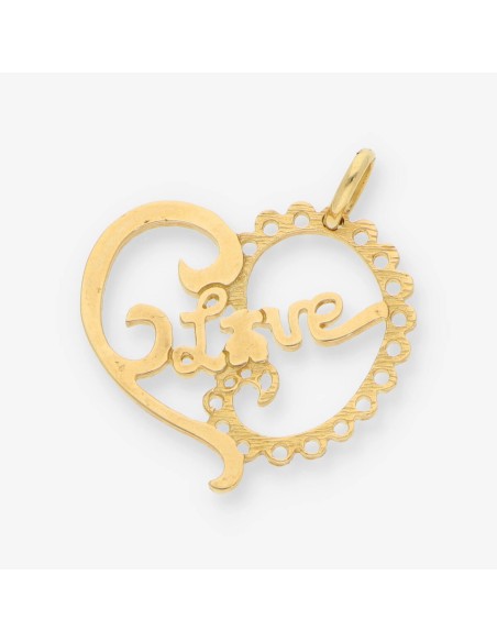 Colgante corazÃ³n Tous en oro 18kt.