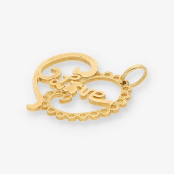 Colgante corazÃ³n Tous en oro 18kt. 2