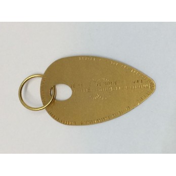 Colgante placa Tous en oro