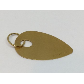 Colgante placa Tous en oro 2