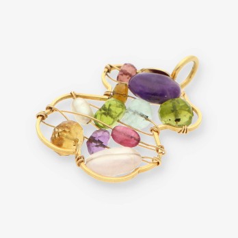 Colgante oro y piedras TOUS 2