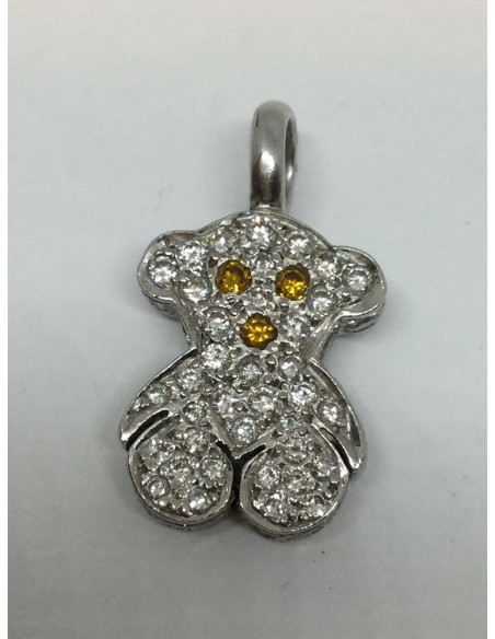Colgante Tous de oro blanco con diamantes