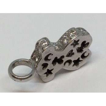 Colgante Tous de oro blanco con diamantes 2