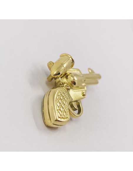 Colgante revÃ³lver en oro 18kt