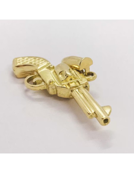 Colgante revÃ³lver en oro 18kt